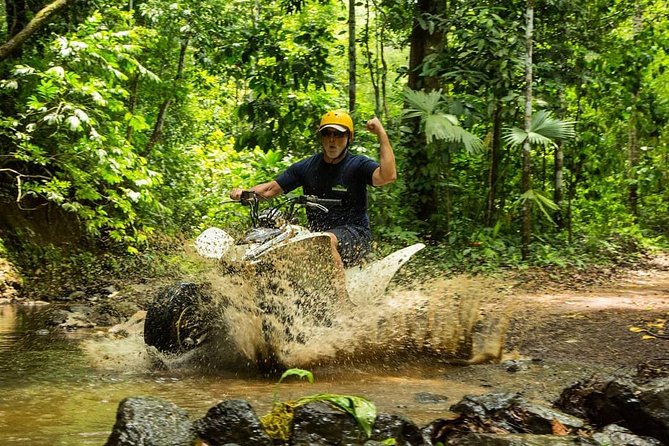5 Hour Off-Road ATV+ Zipline+ Waterfall Rappelling+ Tractor Jungle Tour - Waterfall rappelling, the tour’s biggest thrill