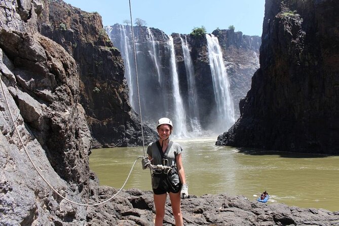 Abseiling at Victoria Falls - What the view looks like from the gorge