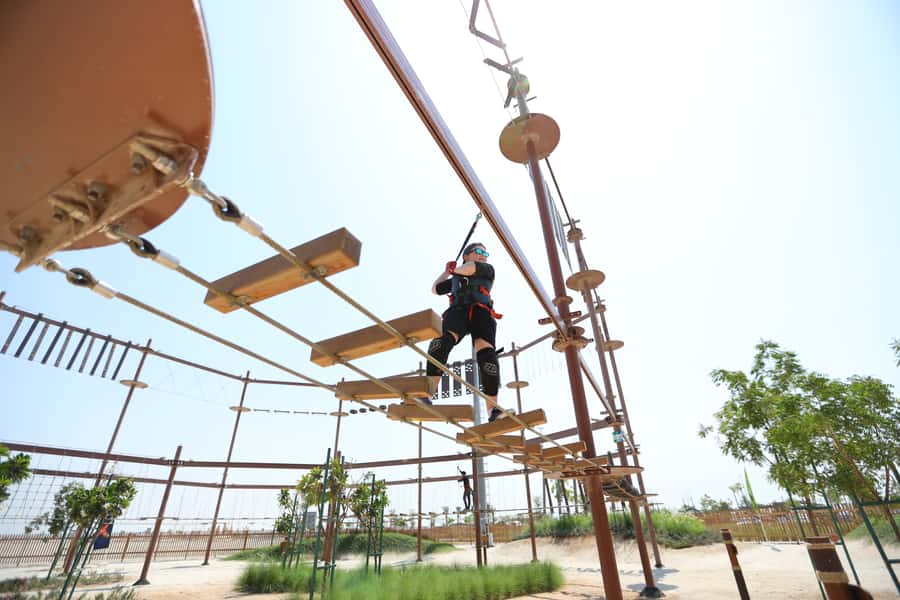 Abu Dhabi: Circuit X Adventure Park - The 100-meter zipline and open-air views
