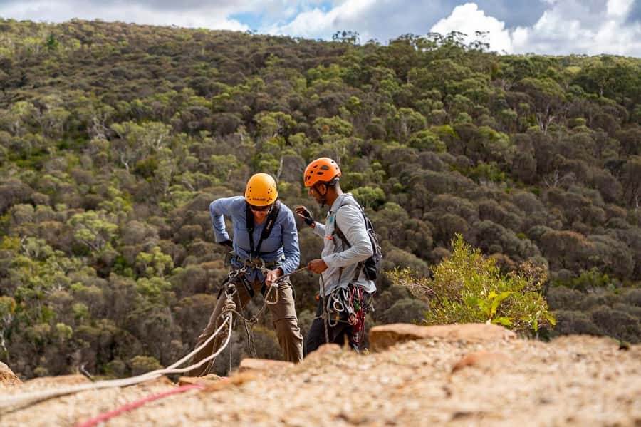 Adelaide: Rock Climb and Abseil Onkaparinga National Park - Learning the basics before you climb