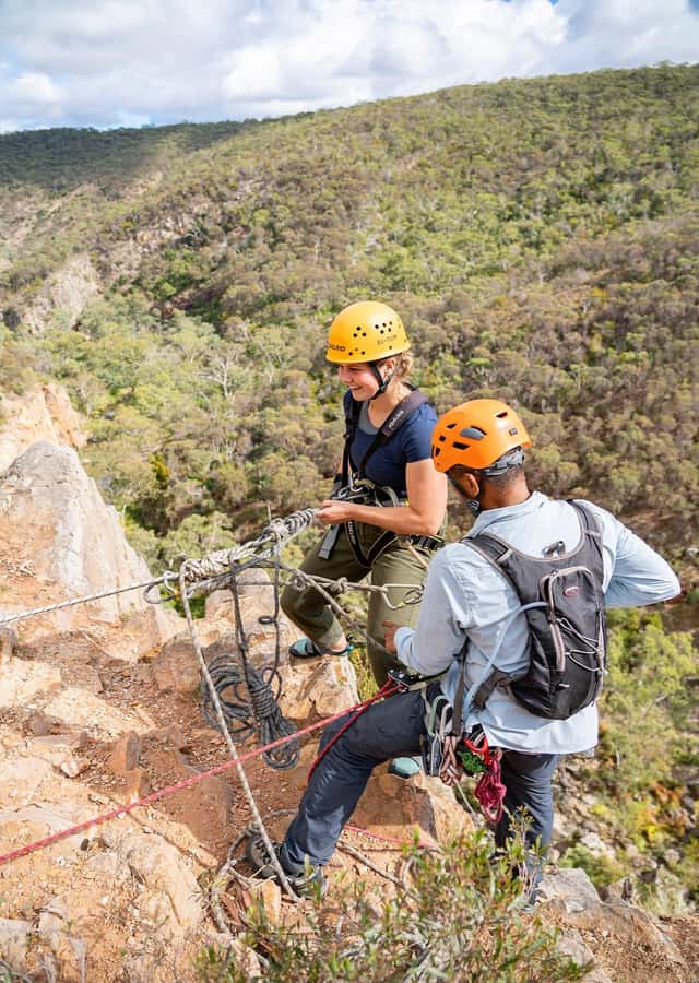 Adelaide: Rock Climb and Abseil Onkaparinga National Park - Abseiling and the feeling of height