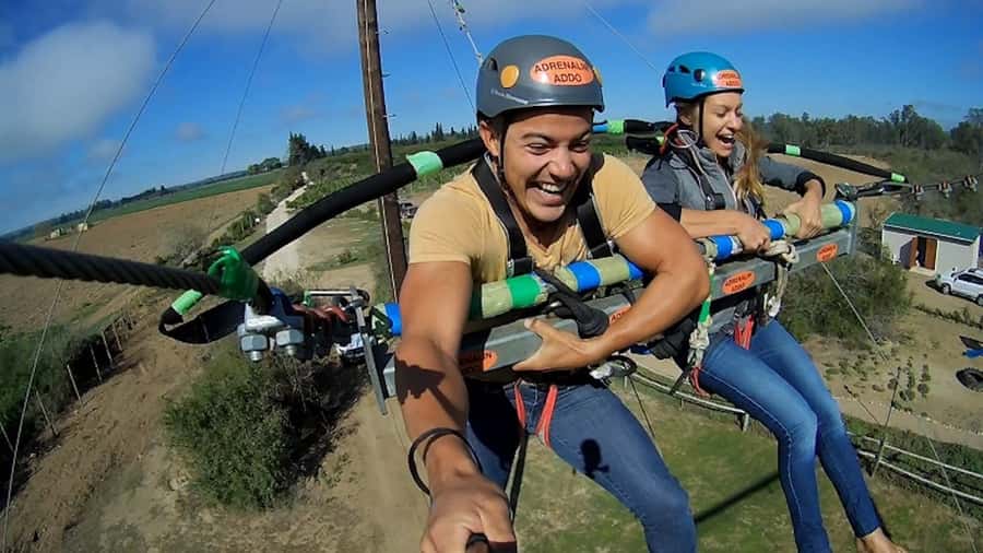 Adrenalin Addo Adventure Park: Zip Line and Giant Swing - The raft crossing starts the adventure