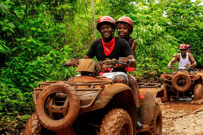 Adrenaline Tour with ATV, Ziplines and Cenote from Cancun - ATV ride: muddy fun, with limits