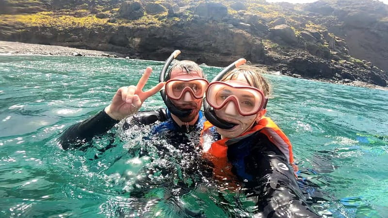 Agaete: Gran Canaria Coasteering. Marine Ferrata and Zipline - The marine via ferrata and the chain pass