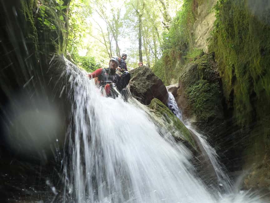 Aiguebelette: Canyoning discovery - Waterfalls, limestone slides, and optional jumps
