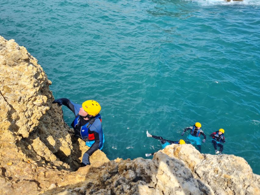 Albufeira: Guided Coasteering Tour with Cliff Jumping - What coasteering in Albufeira actually involves
