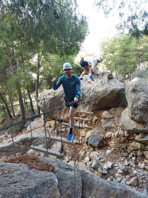 Alicante: Redovan Via Ferrata, family Climb - Choosing to continue into the K4 section