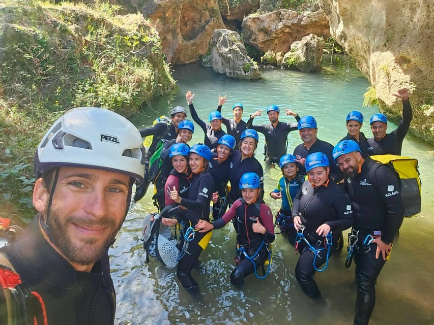 Anna: Gorgo de la Escalera Water Canyoning - The jumps, pools, and easier rope sections