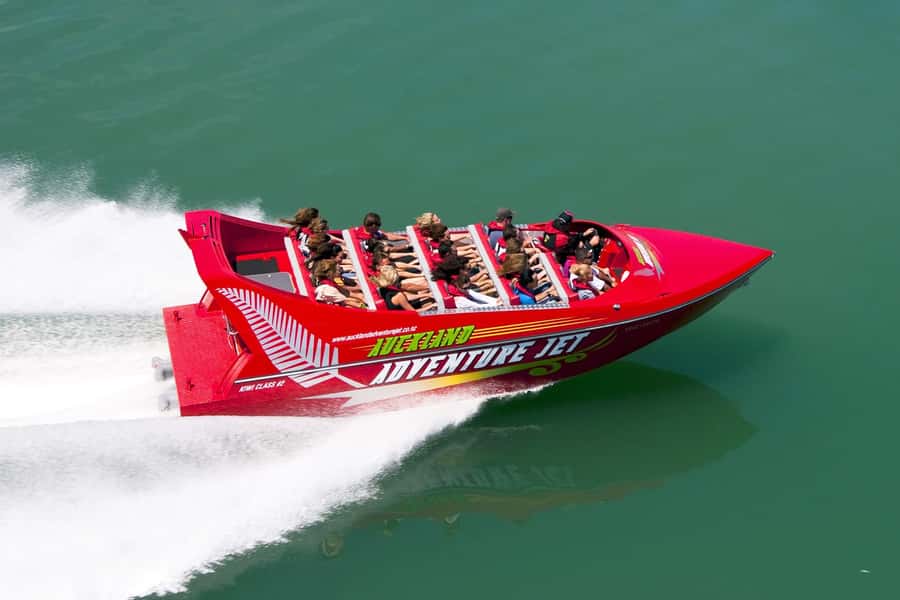 Auckland: Waitemata Harbour Jet Boat Ride - The Safety Briefing and 20-Seat Boat