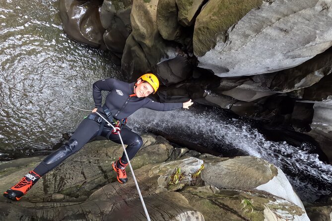 Azores: Salto do Cabrito Canyoning Adventure - Getting fitted with wetsuit, helmet, and harness