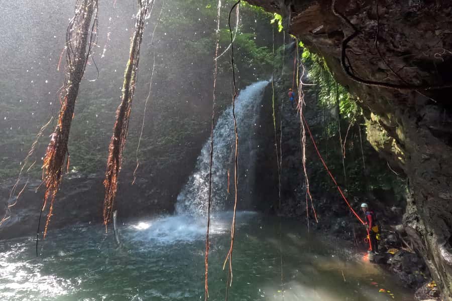 Bali: Canyoning Adventure in Sambangan Canyon - Training before entering the canyon