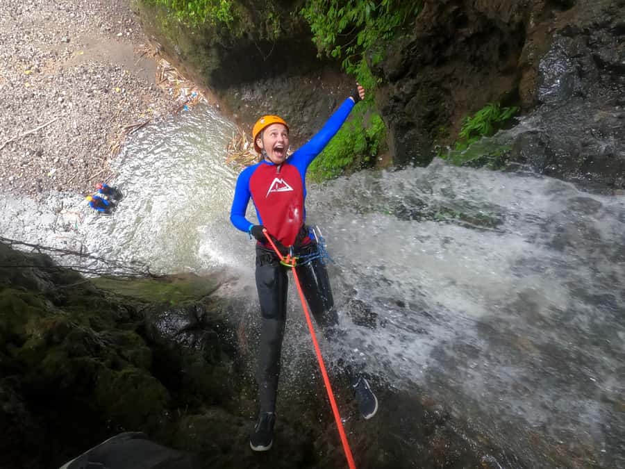 Bali: Gitgit Canyon Canyoning Trip with Breakfast and Lunch - The action: jumps, slides, abseils, and a zipline