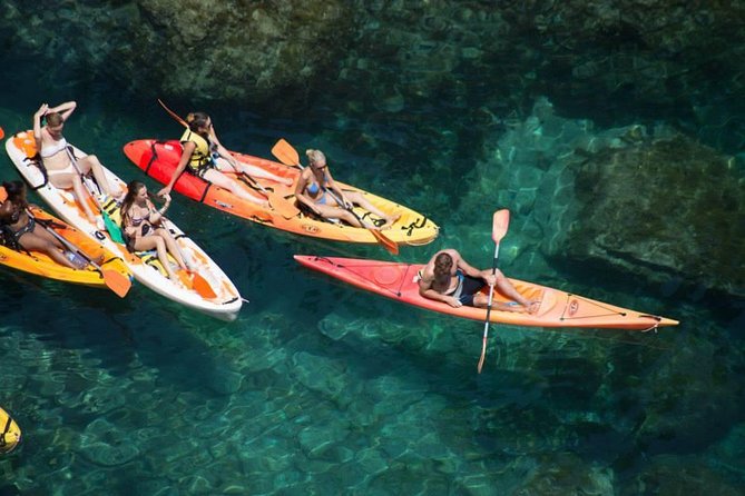 Barcelona Costa Brava Kayak, Snorkel & Cliff Jump Day Tour - Caves, coves, and Mediterranean marine life