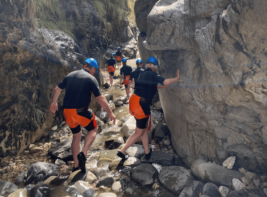 Benahavís: Guided Canyoning Adventure (Benahavís River Walk) - Entering the Angosturas canyon after the safety briefing