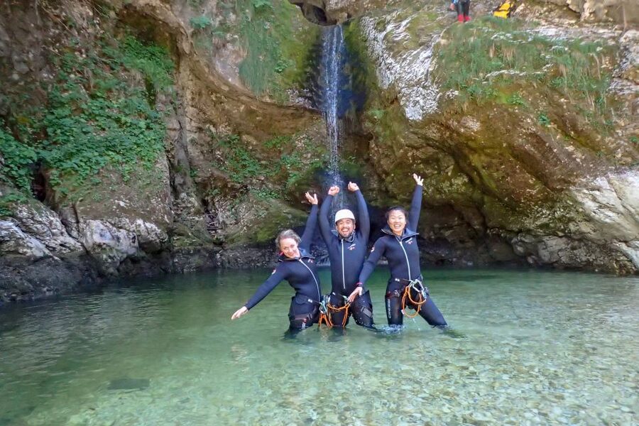 Bled: Guided Canyoning Tour with Transport - A 10-minute walk into the canyon