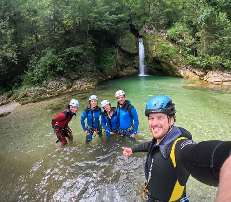Bled: Triglav National Park Canyoning Adventure with Photos - Safety instructions before the first jump