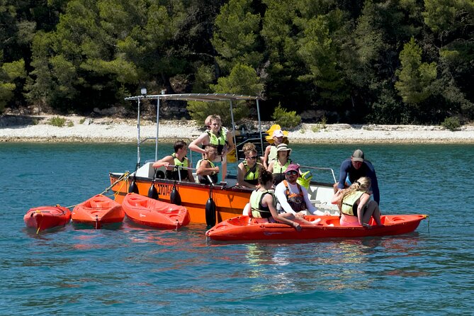 BOAT & KAYAK! Sea Adventure - Snorkeling & Cliff Jumps - The hidden beach stop and time in the water