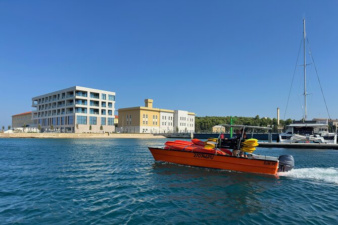 BOAT & KAYAK! Sea Adventure - Snorkeling & Cliff Jumps - Kayaking past Pula’s high cliffs
