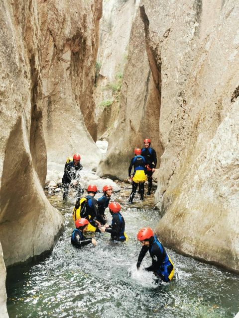 Bolulla: Estret de les Penyes Water Canyoning - Entering the Estret de les Penyes ravine