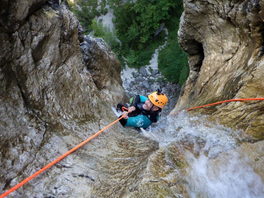 Bovec Adventure: Canyoning in Triglav National Park - The 48-meter Parabola rappel