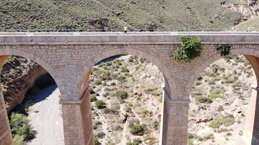 Bungee Jumping Almería - The Bridge of the Five Eyes sets the scene