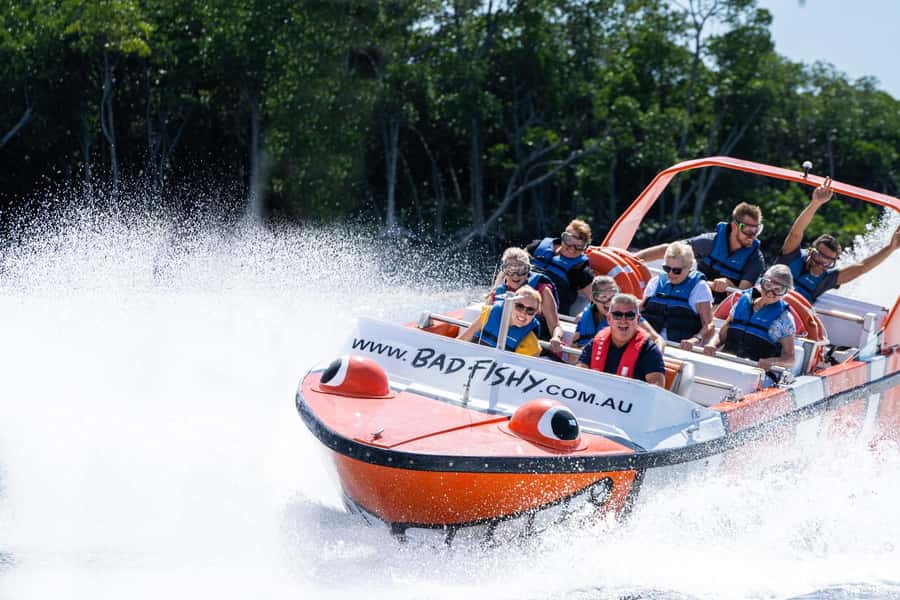 Cairns: 35-Minute Jet Boating Ride - Trinity Inlet beyond the waterfront
