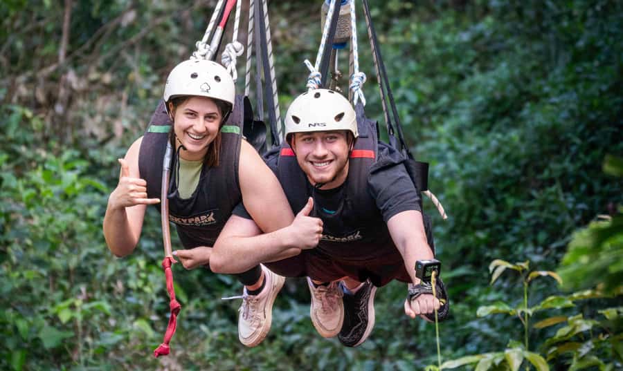 Cairns: Bungy Jump & Giant Swing Combo - Arriving above the natural lagoon