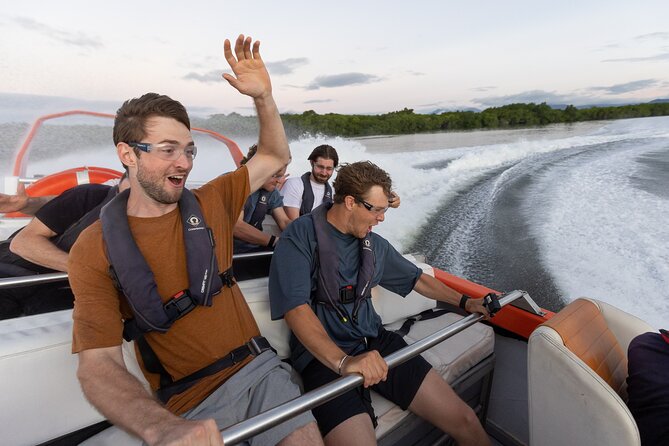 Cairns Jet Boat Ride - Trinity Inlet, mangroves, and mountain views