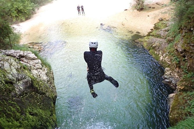 Canyoning Bled Slovenia - The safety briefing before the first jump