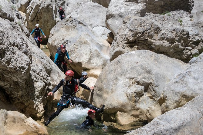 Canyoning descent of the Galamus Gorge - Optional jumps and natural toboggans