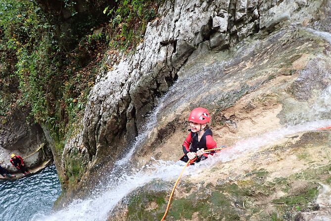 Canyoning discovery in the Vercors - Grenoble - Natural slides and zip lines add the fun