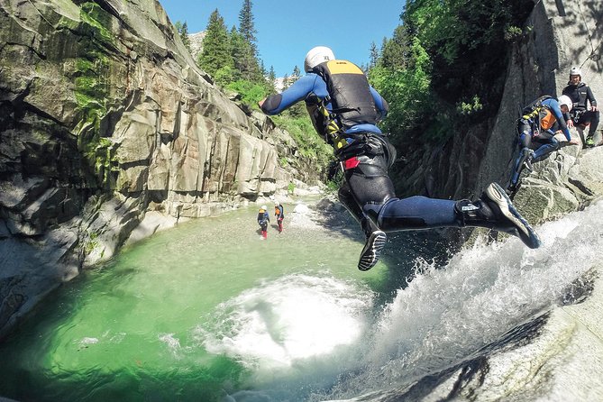 Canyoning Experience Grimsel from Interlaken - Suits, Helmets, and the First 50-Meter Rappel