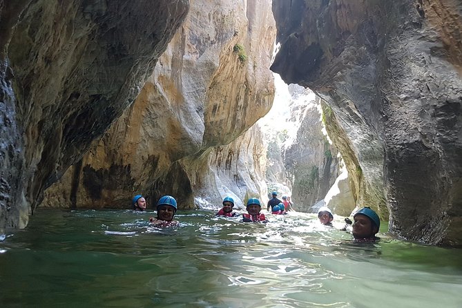 Canyoning Gorge Descent, river walk in Benahavis. - Crystal-clear pools, waterfalls, and cave-like rock
