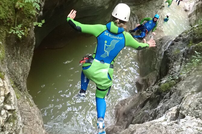Canyoning "Gumpenfever" - beginner Canyoningtour for everyone - Climbing, Sliding, and Swimming Through the Gorge