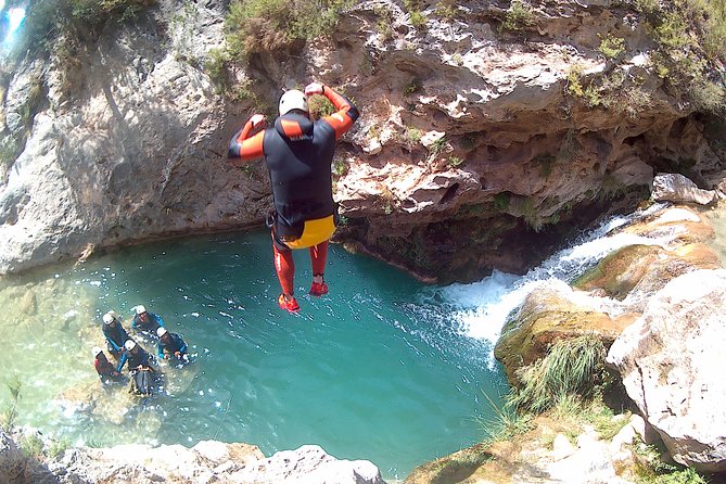 Canyoning in Andalucia: Rio Verde Canyon - Rappels, jumps, slides, and swimming