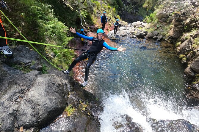 Canyoning in Madeira Island- Level 1 - Four rappels, natural pools, and rock slides