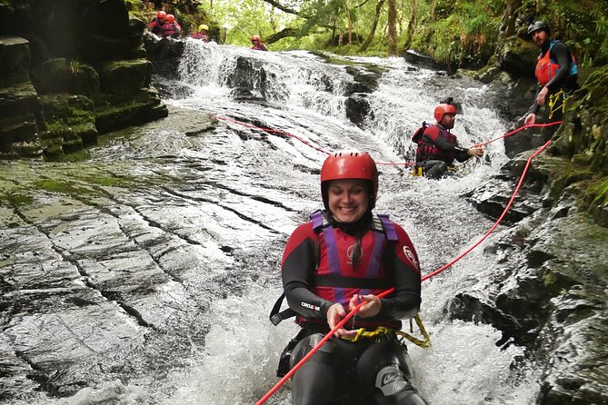 Canyoning in Snowdonia - The climb back out is part of the deal