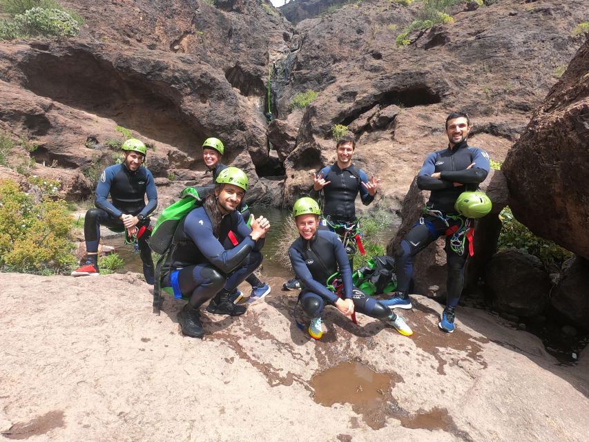 Canyoning in the Rainbow Mountain Gran Canaria - A picnic before the canyon begins