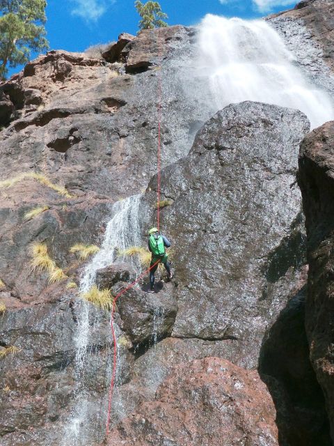 Canyoning in the Rainbow Mountain Gran Canaria - Four rappels, from 9 to 50 meters