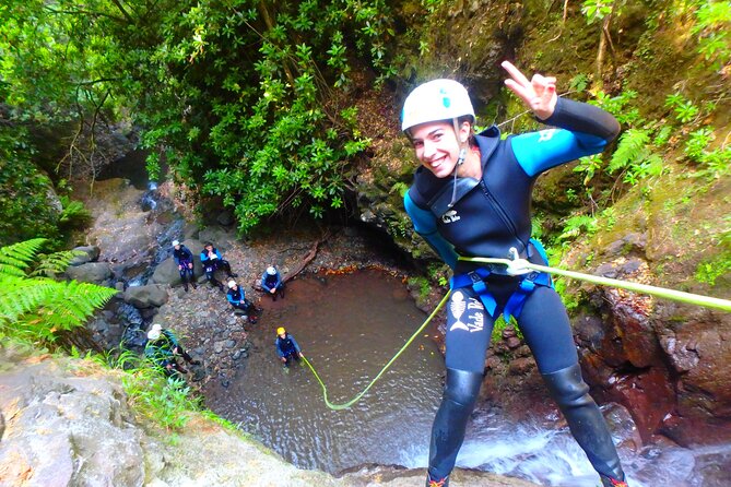 Canyoning Madeira Island - Level One - Rappelling down Madeira’s waterfalls