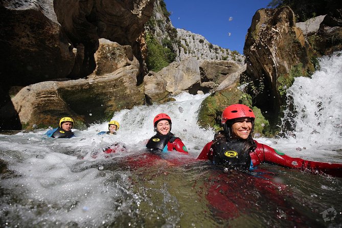 Canyoning on Cetina River Adventure from Split or Zadvarje - Getting suited up before the river