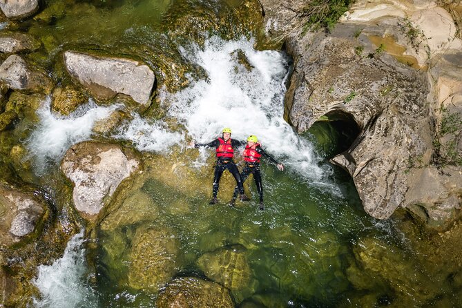 Canyoning on Cetina River from Split or Šestanovac - The 100-meter rock tunnel and the waterfall scenery