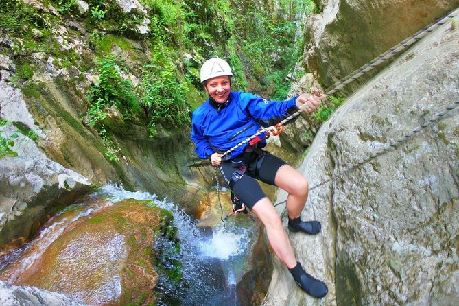 Canyoning Skurda River - Extreme adventure in Kotor City - Gearing up at the canyon entrance