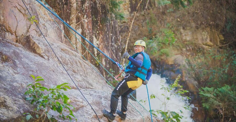 Canyoning Tour in Da Lat - The seven-meter jump and the final Washing Machine