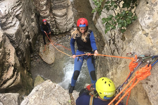 Canyoning trip at Zagori area of Greece - Section A - Rappelling, jumping, and the level of challenge