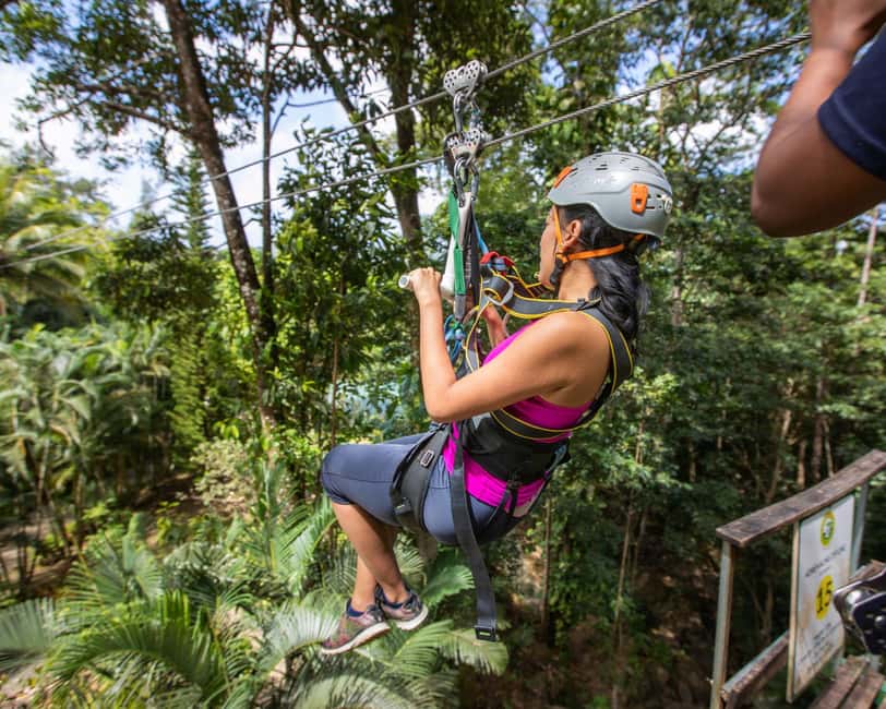Castries, St. Lucia - Adrenaline Zipline - What the $58 price really includes