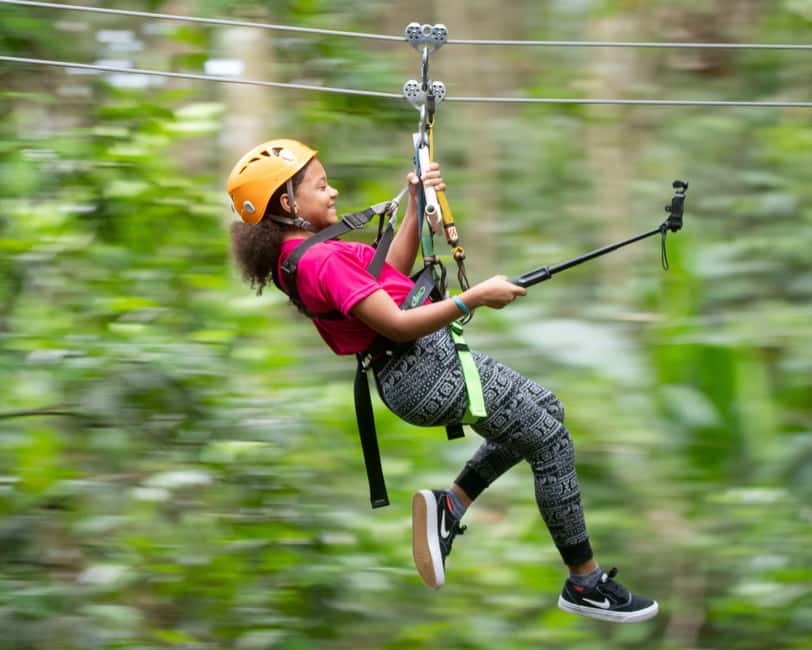 Castries, St. Lucia - Adrenaline Zipline - From Castries port to La Sorcière Mountain