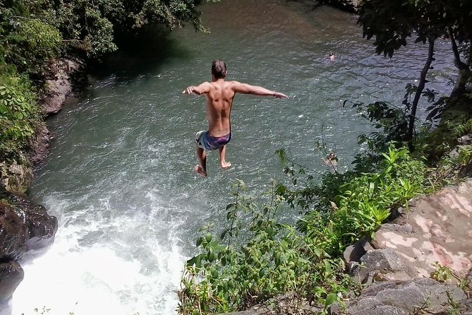 Cliff Jumping and Sliding at Aling Aling Waterfall - Swimming at Blue Lagoon