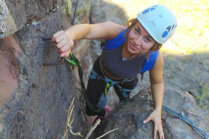 Climbing + Zipline + Via Ferrata + Cave. Adventure route in Gran Canaria - Guides, group size, and the human side