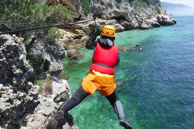 Coasteering at Portinho da Arrábida - Who will enjoy this most?